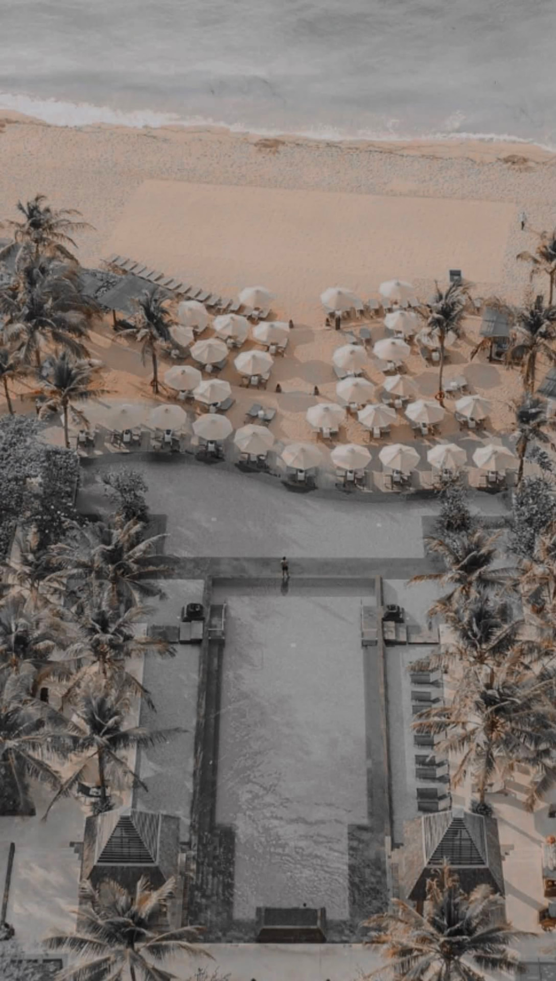 Example private beach club setting in Bali